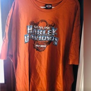 Harley-Davidson Orange Short Sleeve Tee